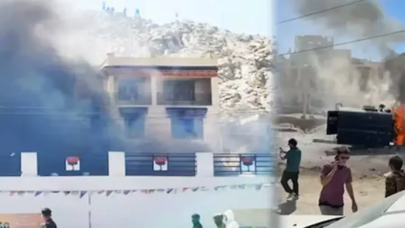 ലഡാക്കിൽ വൻ സംഘർഷം; സംസ്ഥാന രൂപീകരണ പ്രതിഷേധത്തിൽ നാല് പേർ കൊല്ലപ്പെടുകയും 70 ലധികം പേർക്ക് പരിക്കേൽക്കുകയും ചെയ്തു.