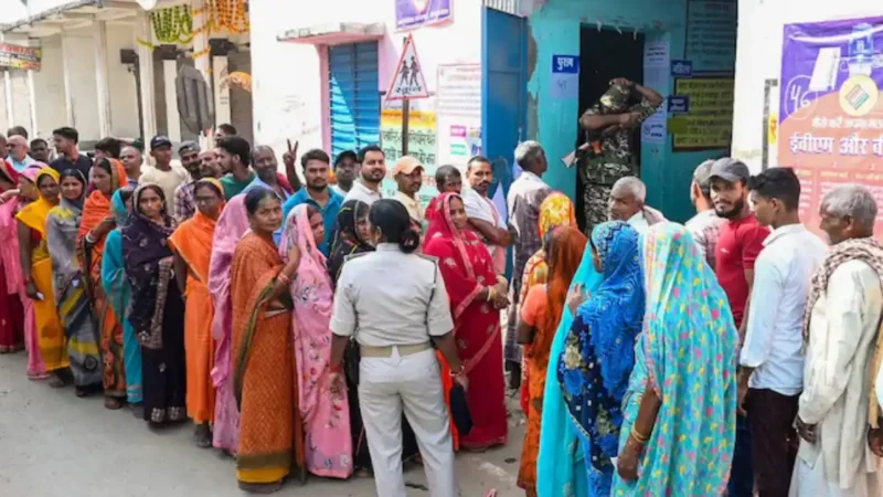 ബിഹാറിലെ ആദ്യഘട്ട പോളിംഗ് ചരിത്രത്തിൽ ഇടം നേടി; 64.66% പോളിംഗ്